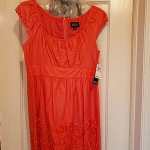 Adrienne Papell Cotton Midi Dress Size 14